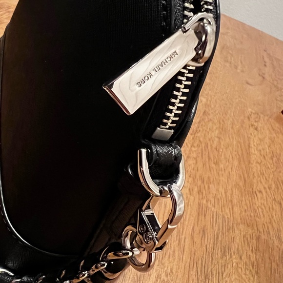 Large Saffiano Leather Dome Crossbody Bag - Picture 8 of 10